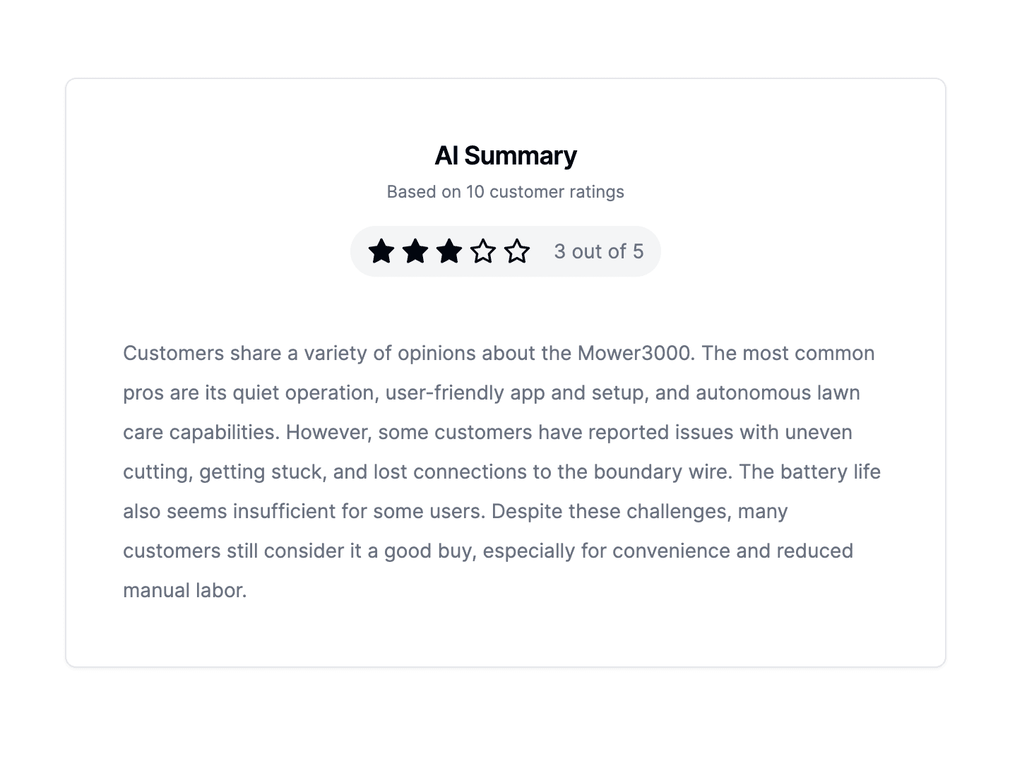 Customer Reviews