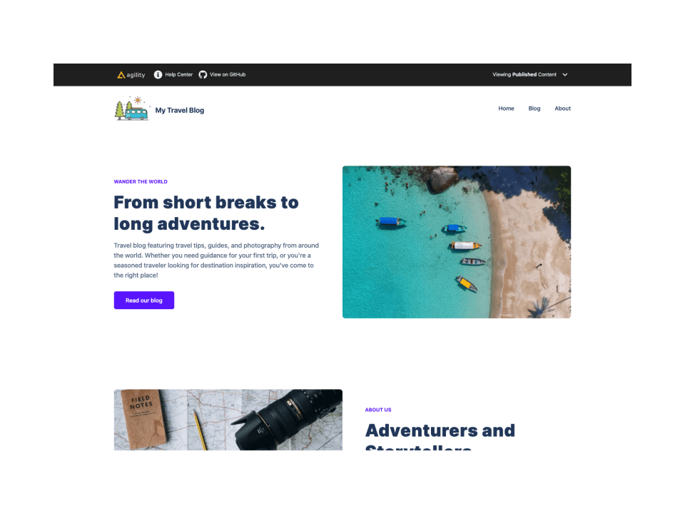 Website Blog with Agility CMS and Next.js