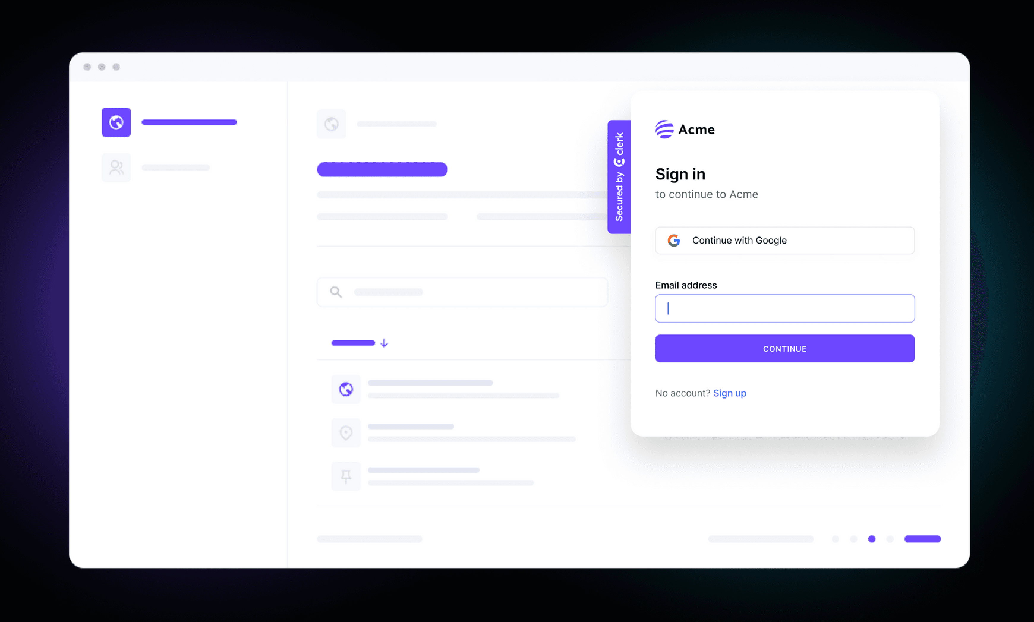 Authentication for the frontend cloud